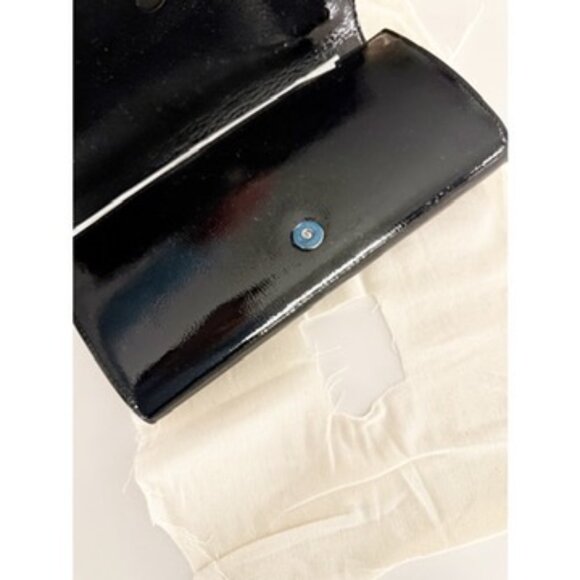 Saint Laurent Patent Smoking Clutch Black NEW - Picture 5 of 12